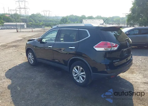 2015 Nissan Rogue Sv из США, поврежденный, VIN KNMAT2MV0FP547895